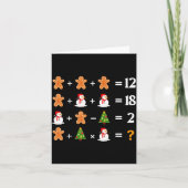 Funny 6 7 Meme Christmas Order Of Operations Math  Kaart (Voorkant)