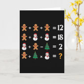 Funny 6 7 Meme Christmas Order Of Operations Math Kaart (Gele Bloem)