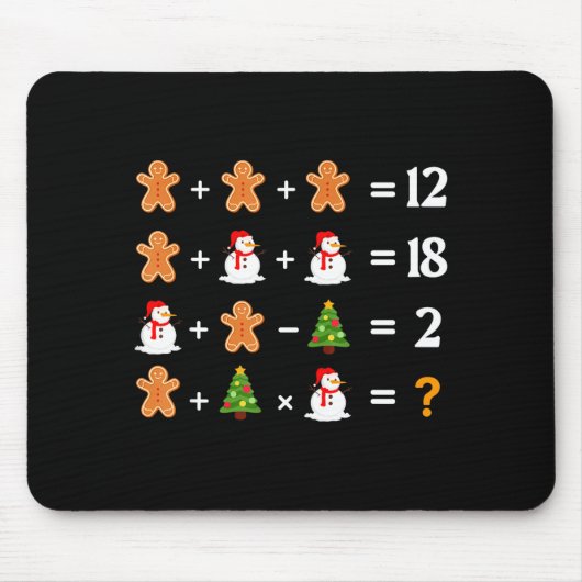 Funny 6 7 Meme Christmas Order Of Operations Math  Muismat (Voorkant)