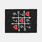 Funny 6 7 Meme Heart Gen Alpha Six Seven 67 Valent Fleece Deken (Voorkant (Horizontaal))