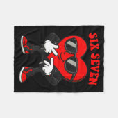 Funny 6 7 Meme Heart Gen Alpha Six Seven 67 Valent Fleece Deken (Voorkant (Horizontaal))