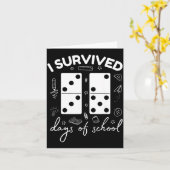 Funny 6 7 Meme I Survived 67 Days Of School Domino Kaart (Gele Bloem)