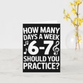 Funny 6 7 Meme Music Students Six Seven Outfit Mus Kaart (Gele Bloem)