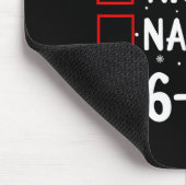 Funny 6-7 Meme Nice Naughty 67 Christmas Brain Rot Muismat (Hoek)