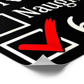 Funny 6-7 Meme Nice Naughty 67 Christmas Brain Rot Poster (Hoek)