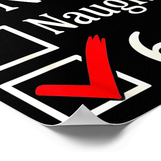 Funny 6-7 Meme Nice Naughty 67 Christmas Brain Rot Poster (Hoek)