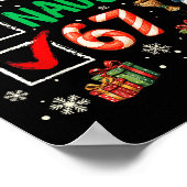 Funny 6-7 Meme Nice Naughty 67 Christmas Brain Rot Poster (Hoek)