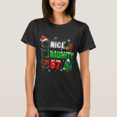 Funny 6-7 Meme Nice Naughty 67 Christmas Brain Rot T-shirt (Voorkant)