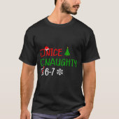 Funny 6-7 Meme Nice Naughty Christmas Brain Rot Gr T-shirt (Voorkant)