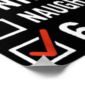 Funny 6-7 Meme Nice Naughty Christmas, Six Seven C Poster (Hoek)