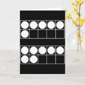 Funny 6 7 Number Math Teachers Students Six Seven  Kaart (Gele Bloem)