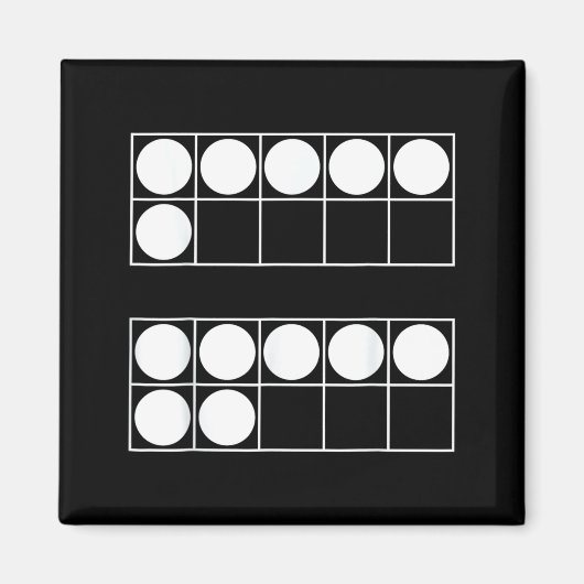 Funny 6 7 Number Math Teachers Students Six Seven Magneet (Voorkant)