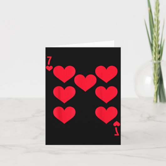 Funny 6 7 Of Hearts Matching 67 Meme Couple Valent Kaart (Voorkant)
