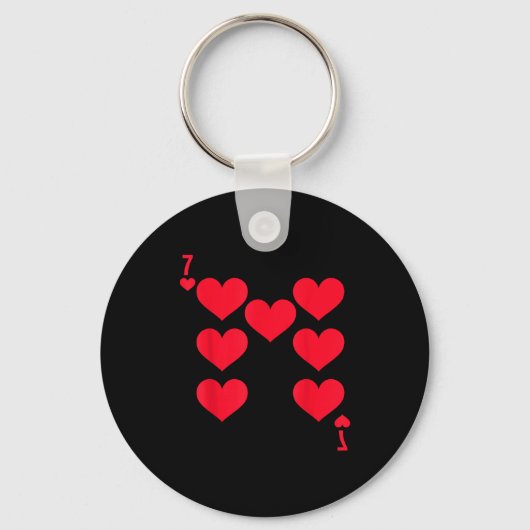 Funny 6 7 Of Hearts Matching 67 Meme Couple Valent Sleutelhanger (Voorkant)