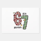 Funny 6 7  Santa Squad Sixty Seven Christmas Inpakpapier Vel (Voorkant 3)