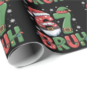 Funny 6 7 Six Seven Bruh Meme Christmas Santa Elf  Cadeaupapier (Rol Hoek)