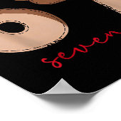 Funny 6 7 Six Seven Meme Christmas Reindeer Gen Al Poster (Hoek)