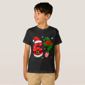 Funny 6 7 Six Seven Meme Christmas Santa Elf Coupl T-shirt (Voorkant volledig)