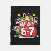 Funny 6 7 Six Seven Meme Christmas Women Men Kids  Fleece Deken (Voorkant)