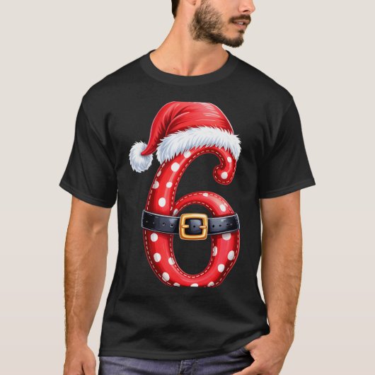 Funny 6 7 Six Seven Meme Couple Matching Christmas T-shirt (Voorkant)