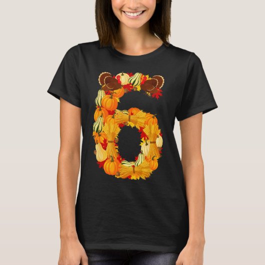 Funny 6 7 Six Seven Meme Couple Thanksgiving Turke T-shirt (Voorkant)