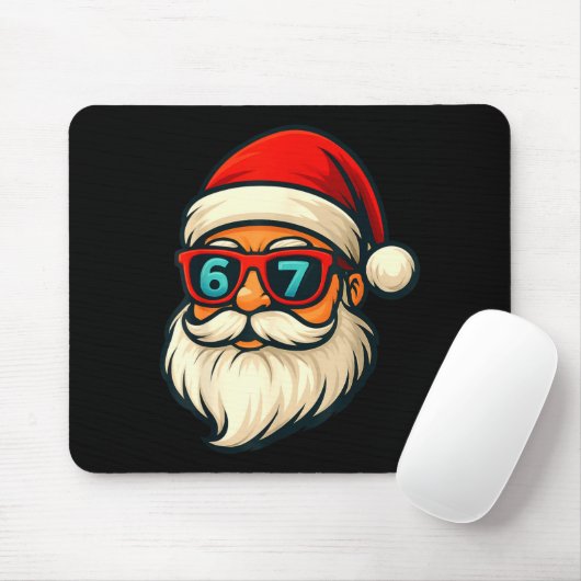 Funny 6 7 Six Seven Meme Santa Face 67 Christmas Y Muismat (Met muis)