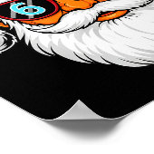 Funny 6 7 Six Seven Meme Santa Face Christmas Men Poster (Hoek)