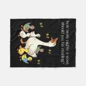 Funny 6 7 Six Seven Reading For Teacher Kids Book Fleece Deken (Voorkant (Horizontaal))