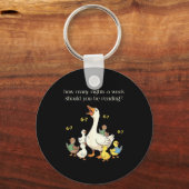 Funny 6 7 Six Seven Reading For Teacher Kids Book  Sleutelhanger (Voorkant)