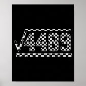 Funny 6 7 Square Root Of 4489 Slang Math Teacher Poster (Voorkant)