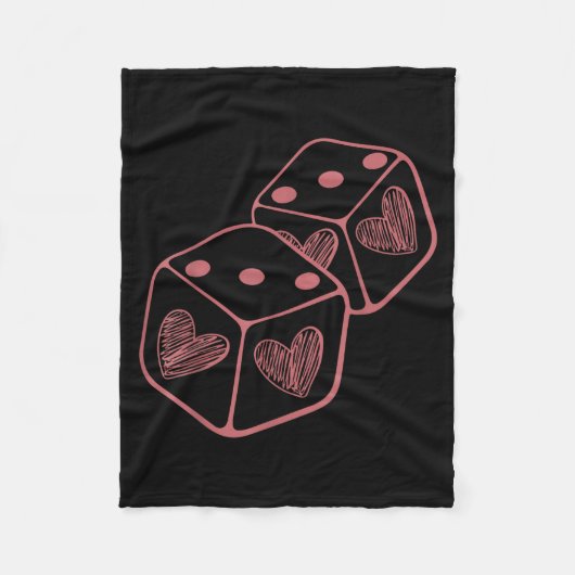 Funny 6 7 Valentine Couples Matching Love Heart Pl Fleece Deken (Voorkant)