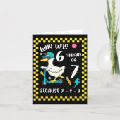 Funny 6 Afraid Of 7 Silly Goose Six Seven 67 Meme  Kaart (Voorkant)