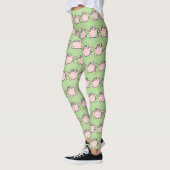 Funny 6 Cartoon Illustratie Varken Kies Kleur L Leggings (Links)
