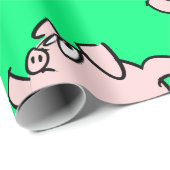 Funny 6 Cartoon Illustratie Varken Kies Kleurcadea Cadeaupapier (Rol Hoek)