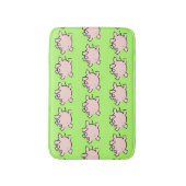 Funny 6 Cartoon Illustratie Varken Kies Kleurpad Badmat (Voorkant Verticaal)