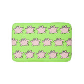 Funny 6 Cartoon Illustratie Varken Kies Kleurpad Badmat (Voorkant)