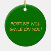 Funny 6 Cartoon Illustration Pig Year 2019 Round Keramisch Ornament (Achterkant)