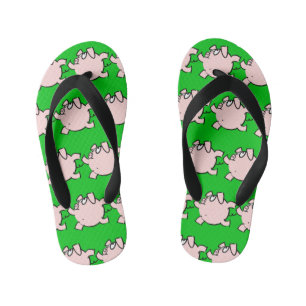 Funny 6 Cartoon Varken Kies Kleur Kinder Tik Vlok Teenslippers