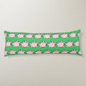 Funny 6 Cartoon Varkens Kies voor kleurenproefblad Lichaamskussen (Achterkant)