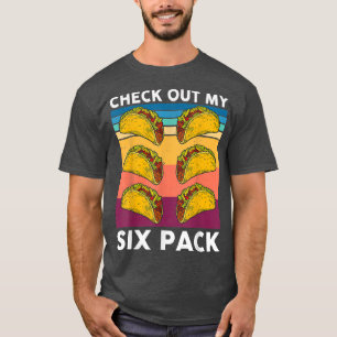 Funny 6 Pack Meican Gym Top voor Taco Lovers Fitne