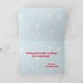 Funny 6 Spot Zoom kerstfeestdag Kaart (Binnen)