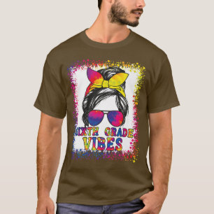 Funny 6th Grade Vibes Messy terug naar school Kind T-shirt