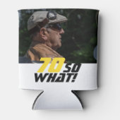 Funny 70, wat Quote Foto 70th Birthday Blikjeskoeler (Voorkant)