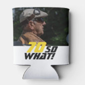 Funny 70, wat Quote Foto 70th Birthday Blikjeskoeler (Achterkant)