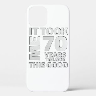 Funny 70 years old saying quote Case-Mate iPhone case
