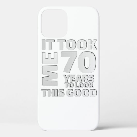 Funny 70 years old saying quote Case-Mate iPhone case (Achterkant)