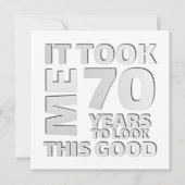 Funny 70 years old saying quote kaart (Voorkant)
