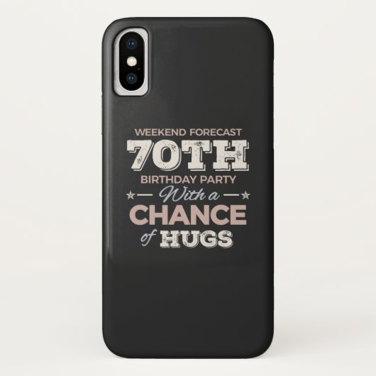 Funny 70ste verjaardag gezegden Case-Mate iPhone case (Achterkant)