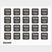 Funny 70ste verjaardag gezegden vierkante sticker (Vel)