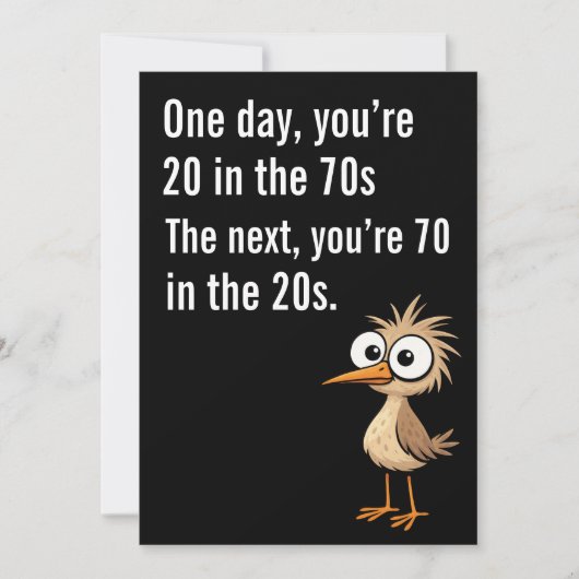Funny 70th Birthday Card 70th Birthday Card Dad  Kaart (Voorkant)